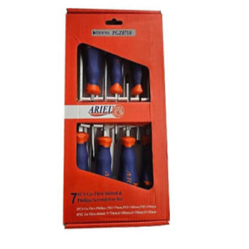 ست پیچ گوشتی ضربه خور آریل 7 عددی مدل PGZ0710